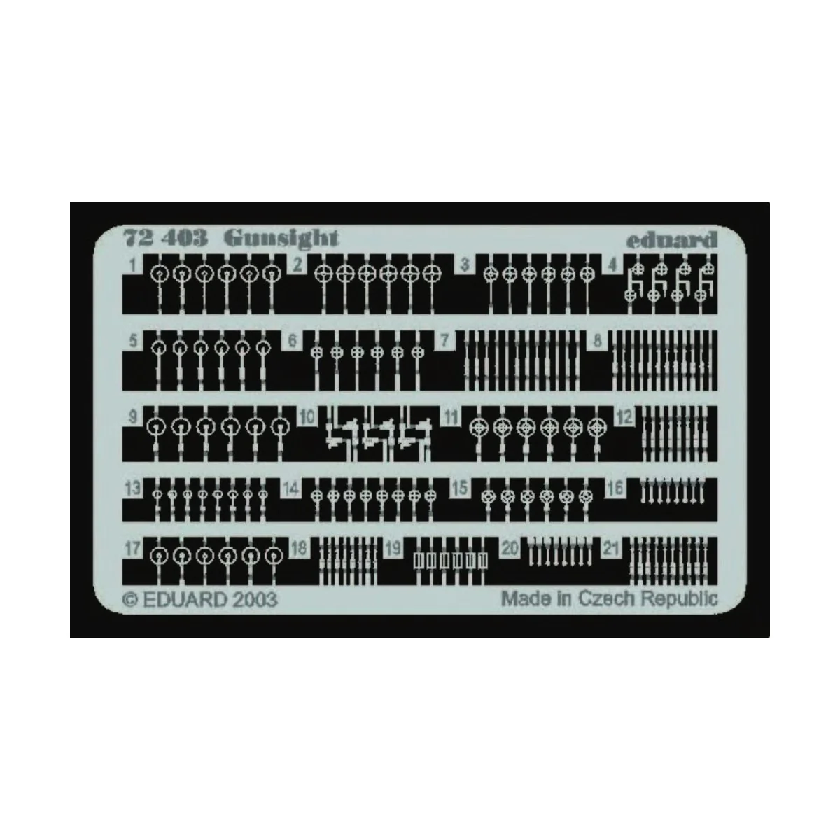 Gunsight, 1/72 - Eduard Accessories 72403 Gunsight, 1/72 - Eduard Accessories 72403
