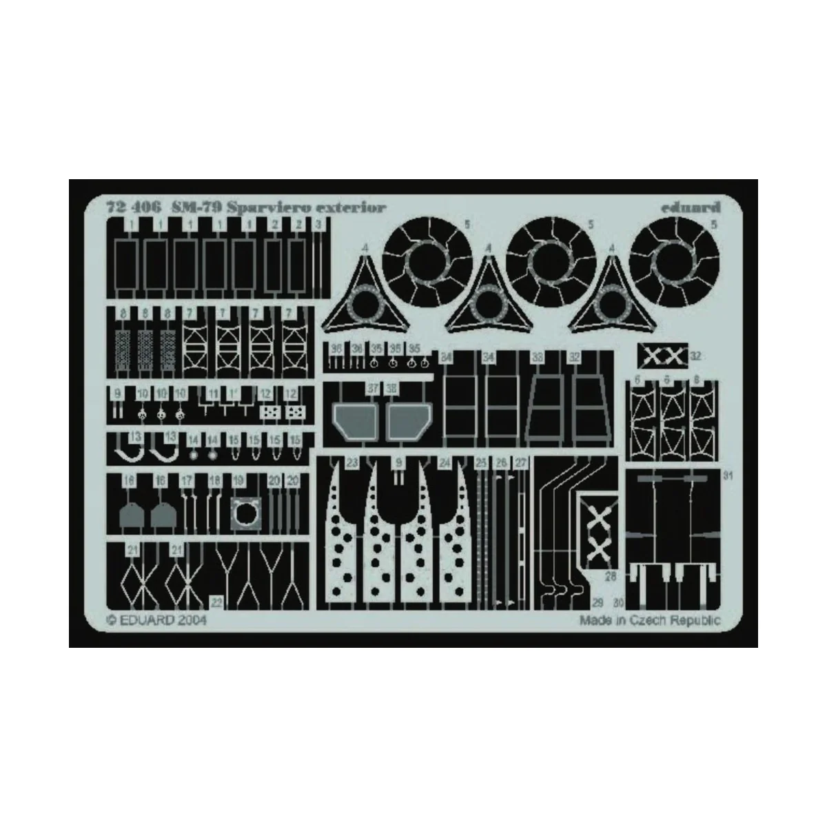 SM-79 Sparviero Exterior - Eduard Accessories 72406