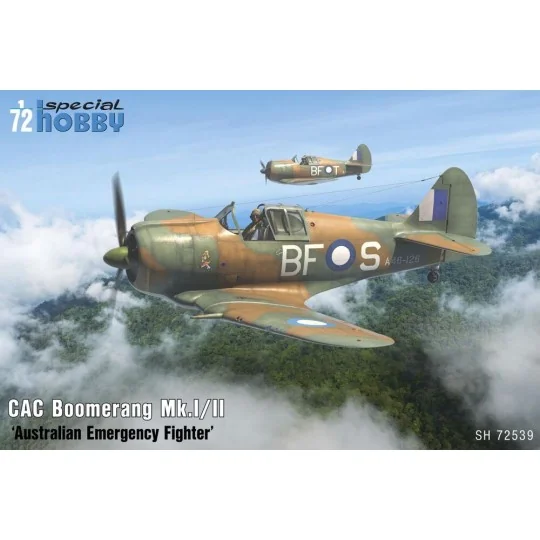 CAC Boomerang Mk.I/II 'Australian Emergency Fighter', 1/72 - Specia...