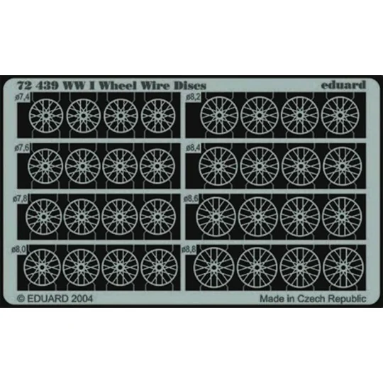 WWI Wheel Wire Discs - Eduard Accessories 72439