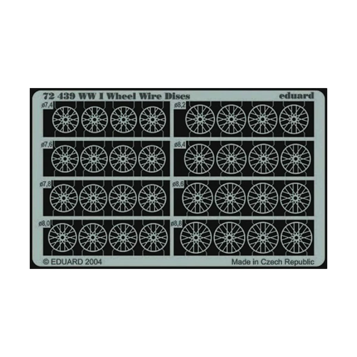 WWI Wheel Wire Discs, 1/72 - Eduard Accessories 72439