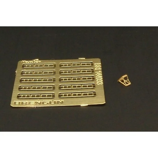 Luftwaffe wheel chocks (10pcs), 1/144 - Brengun BRL144033