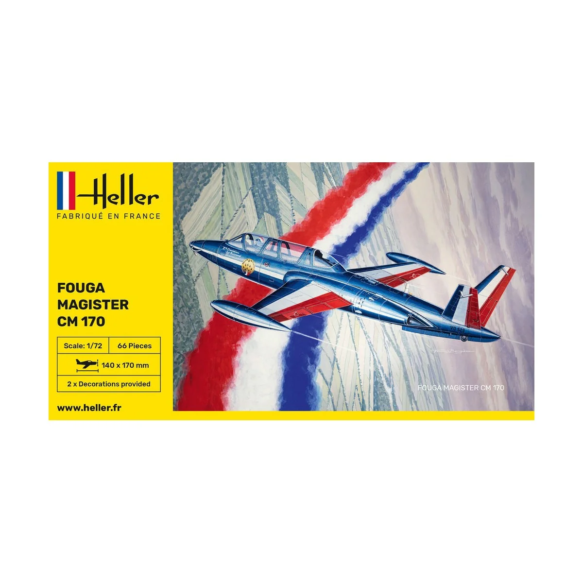 Fouga Magister CM 170 - Heller 80220