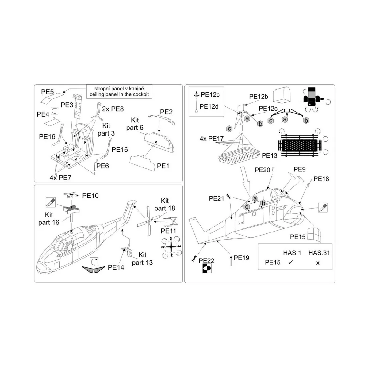 Westland Wessex HAS 1-31A (Mark I models), 1/144 - Brengun BRL144107