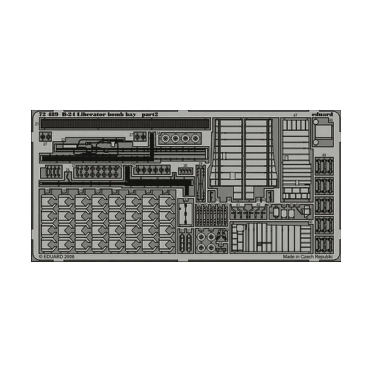 B-24 bomb bay Hasegawa, 1/72 - Eduard Accessories 72489 B-24 bomb bay Hasegawa, 1/72 - Eduard Accessories 72489