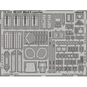 Mi-24V Hind E exterior for Zvezda - Eduard Accessories 72513