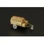 U S airfield utility cart (2 pieces), 1/144 - Brengun BRS144010