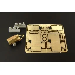 U S airfield utility cart (2 pieces), 1/144 - Brengun BRS144010 2