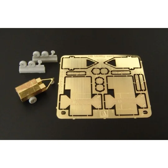 U S airfield utility cart (2 pieces), 1/144 - Brengun BRS144010