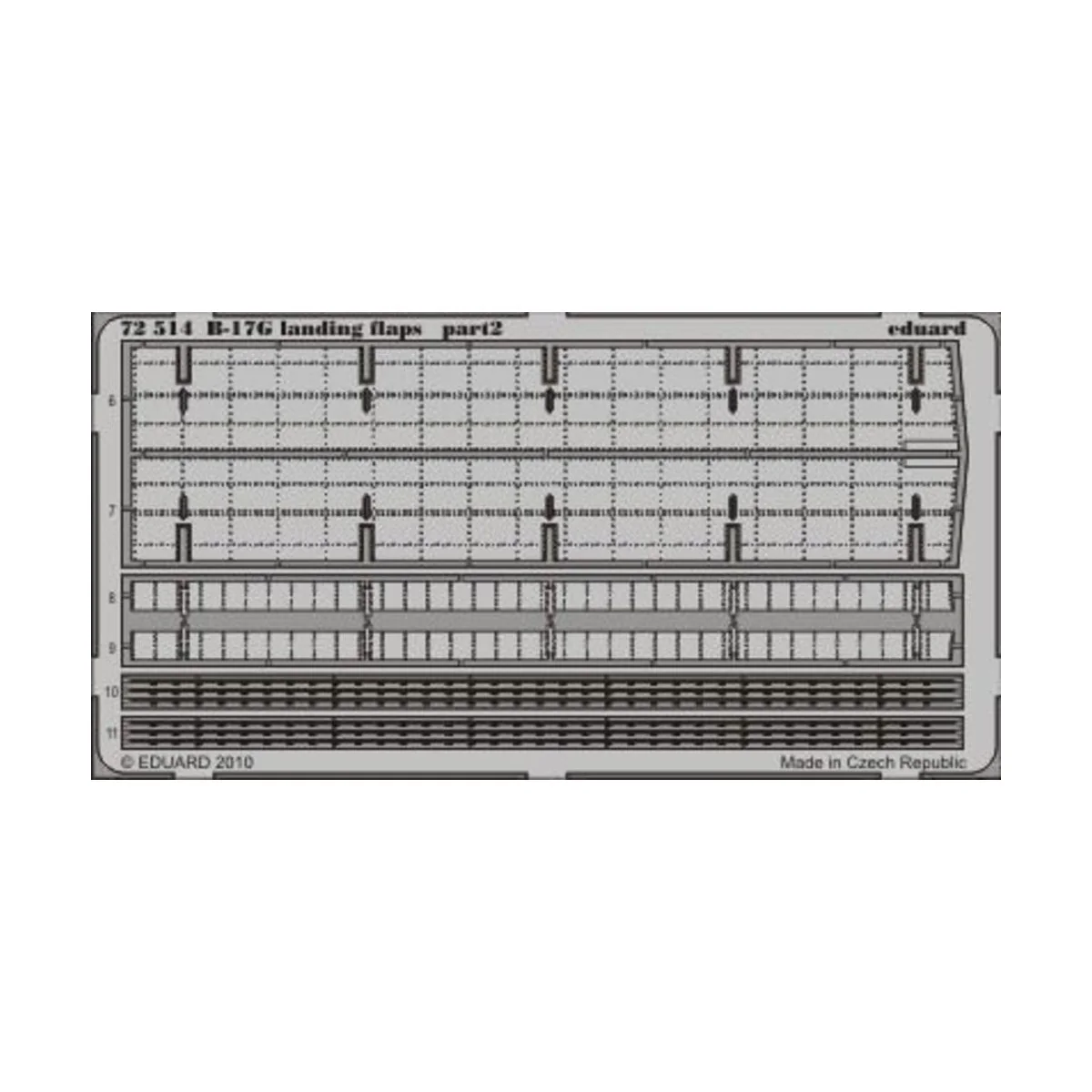 B-17G landing flaps for Revell, 1/72 - Eduard Accessories 72514