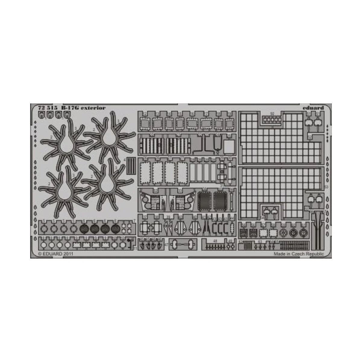 B-17G exterior for Revell, 1/72 - Eduard Accessories 72515 B-17G exterior for Revell, 1/72 - Eduard Accessories 72515