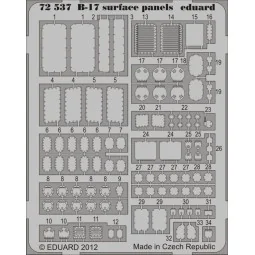 B-17 surface panels S.A. for Revell, 1/72 - Eduard Accessories 72537
