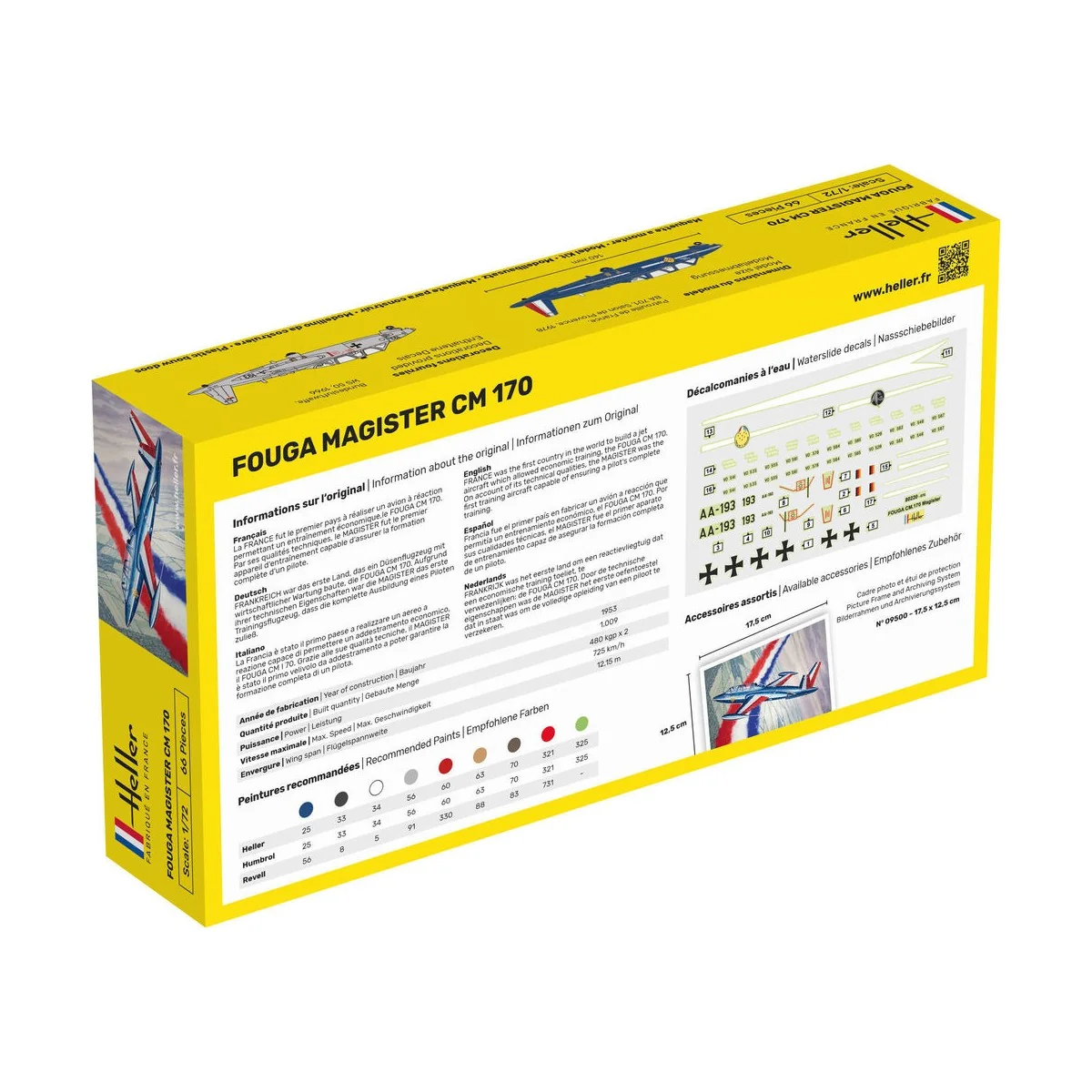 Fouga Magister CM 170 - Heller 80220