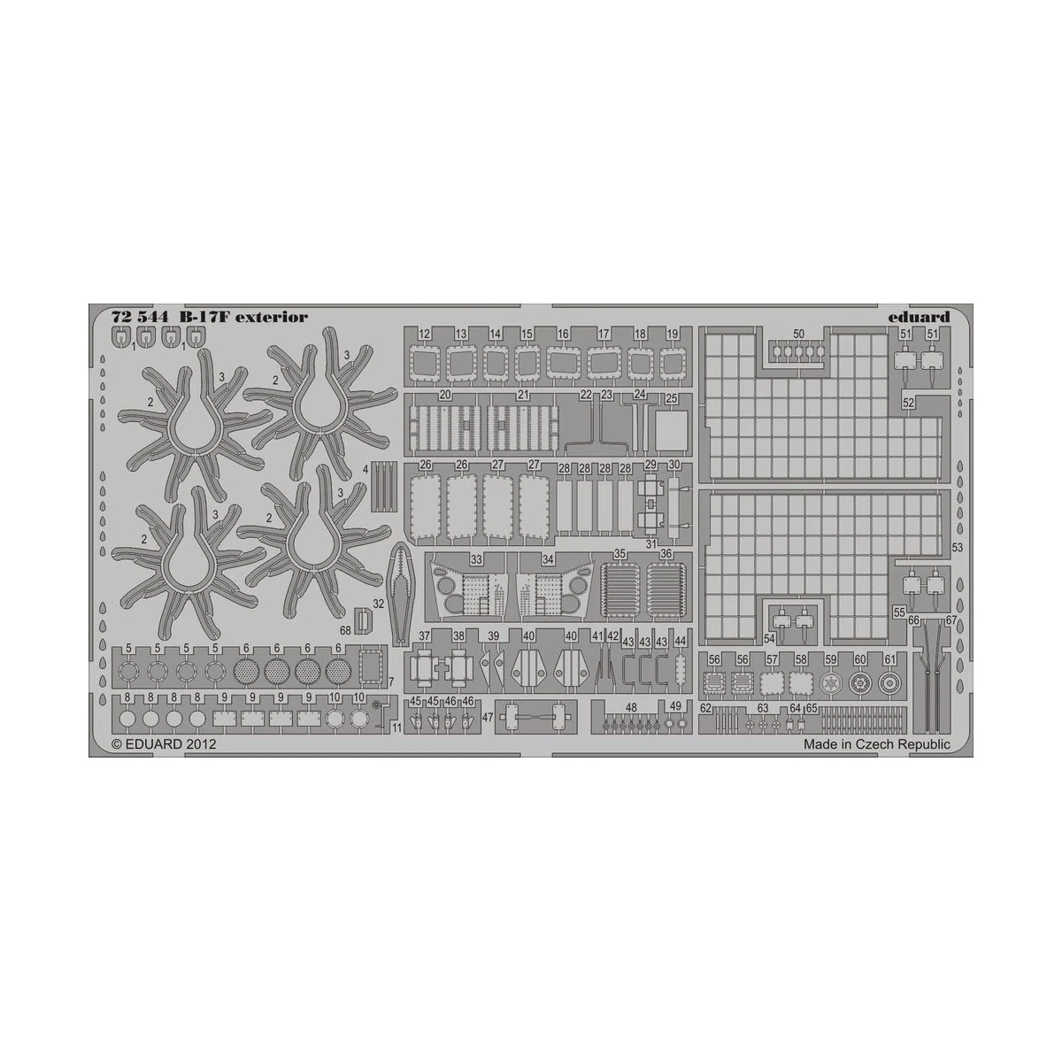 B-17F exterior for Revell, 1/72 - Eduard Accessories 72544 B-17F exterior for Revell, 1/72 - Eduard Accessories 72544