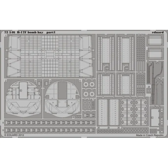 B-17F bomb bay for Revell - Eduard Accessories 72546