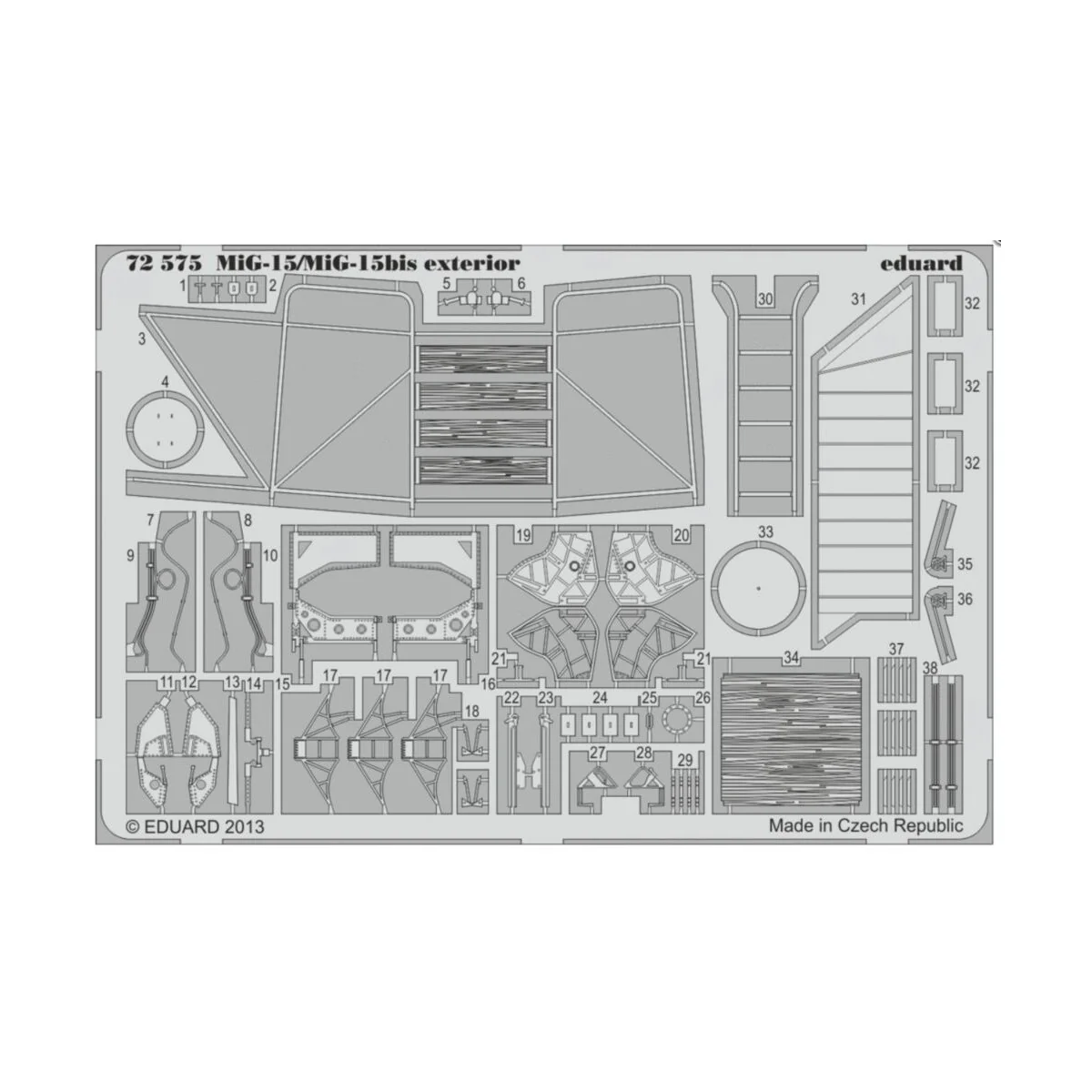 MiG-15/MiG-15bis exterior for Eduard - Eduard Accessories 72575