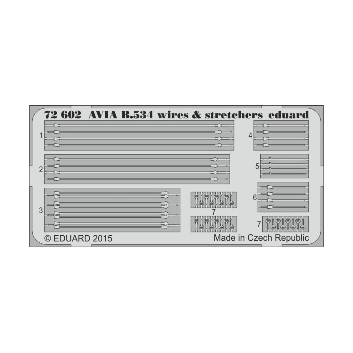 Avia B.534 wires & stretchers f. Eduard - Eduard Accessories 72602