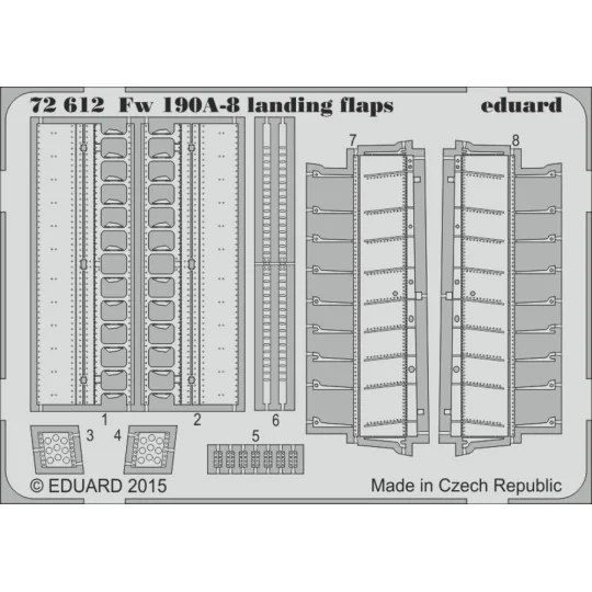 Fw 190A-8 landing flaps for Eduard - Eduard Accessories 72612