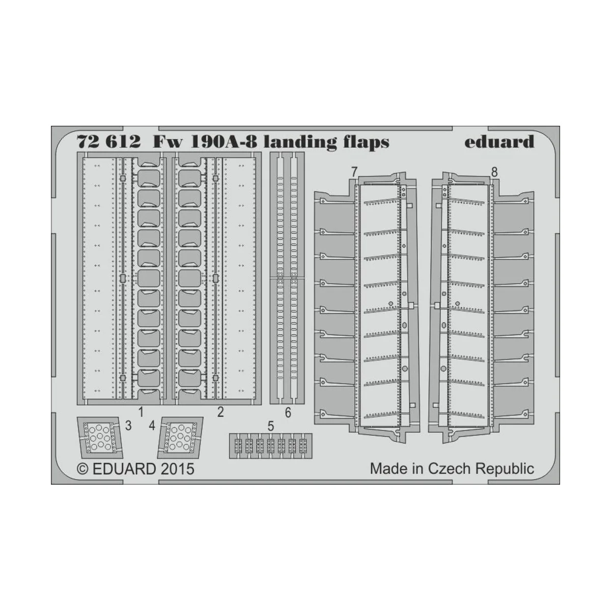 Fw 190A-8 landing flaps for Eduard - Eduard Accessories 72612