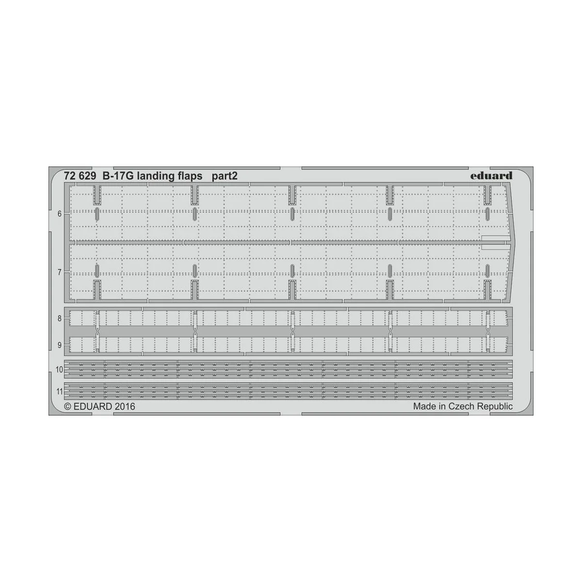 B-17G landing flaps for Airfix, 1/72 - Eduard Accessories 72629