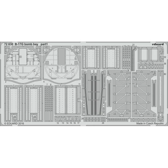 B-17G bomb bay for Airfix, 1/72 - Eduard Accessories 72630