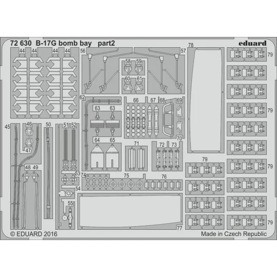 B-17G bomb bay for Airfix - Eduard Accessories 72630