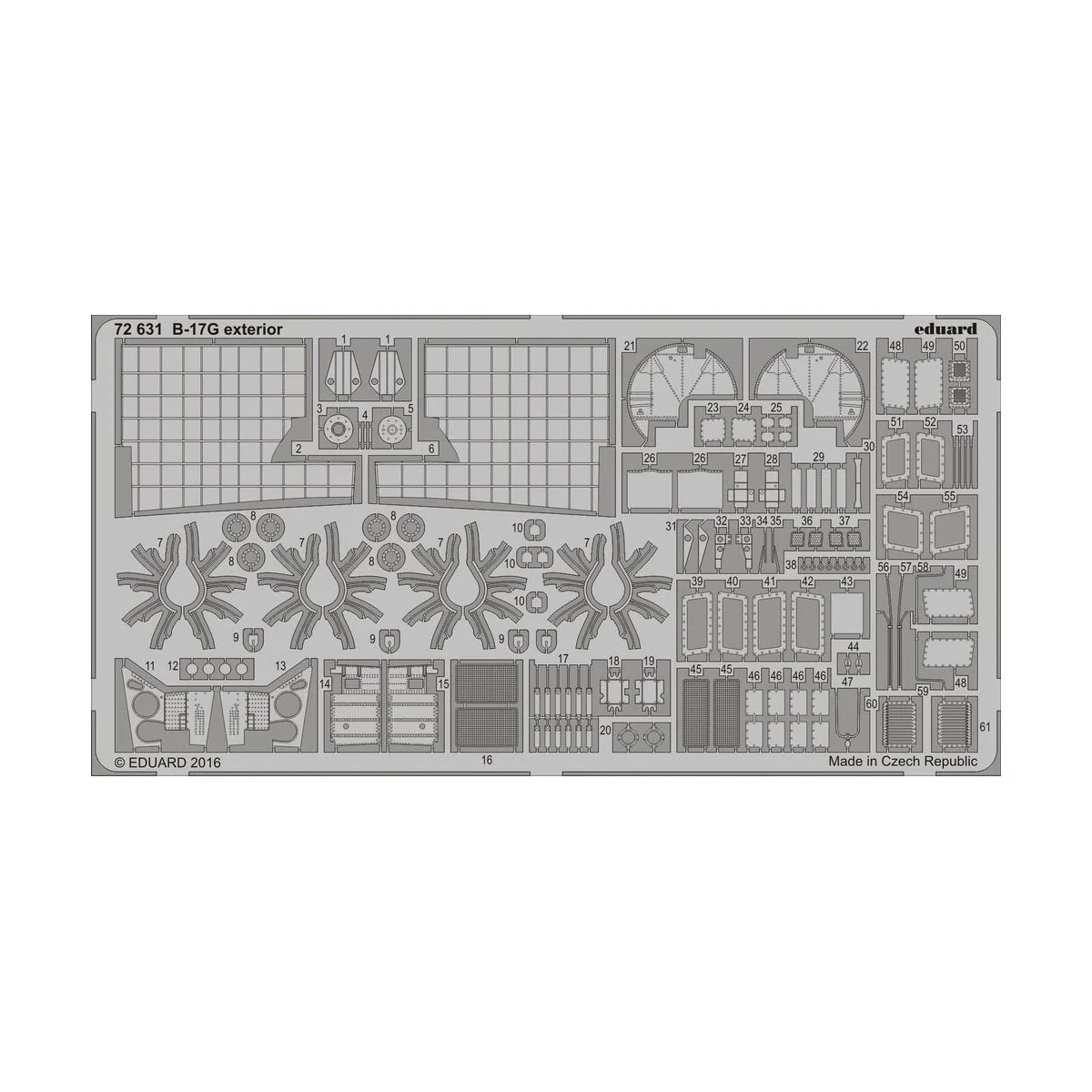 B-17G exterior for Airfix - Eduard Accessories 72631