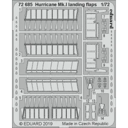 Hurricane Mk.I landing flaps f.Arma Hobb, 1/72 - Eduard Accessories...