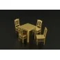 Table and chairs, 1/72 - Brengun BRL72013