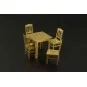 Table and chairs, 1/72 - Brengun BRL72013