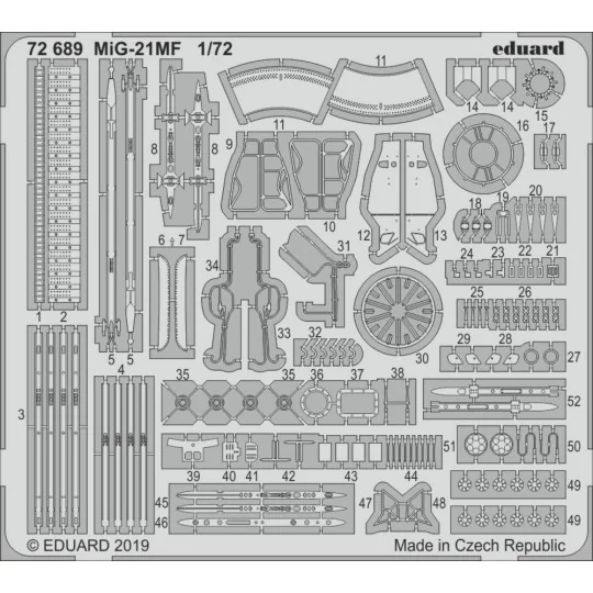 MiG-21MF for Eduard, 1/72 - Eduard Accessories 72689