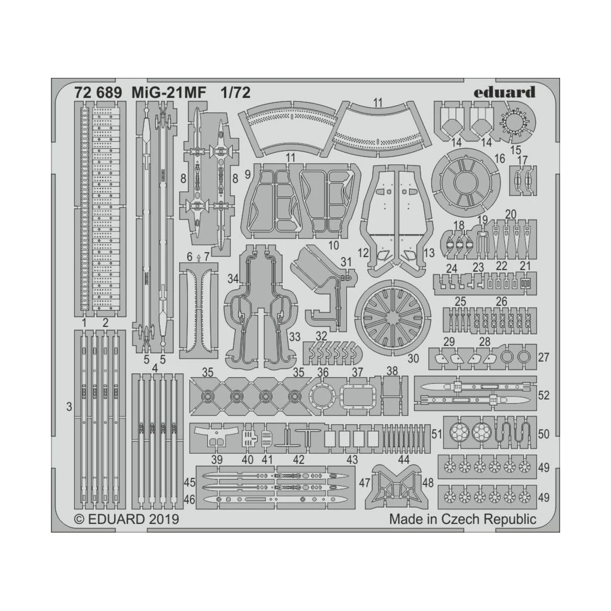 MiG-21MF for Eduard, 1/72 - Eduard Accessories 72689