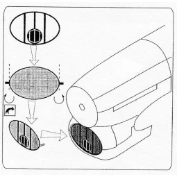 Air intake mesh for Typhoon (Academy), 1/72 - Brengun BRL72018 2