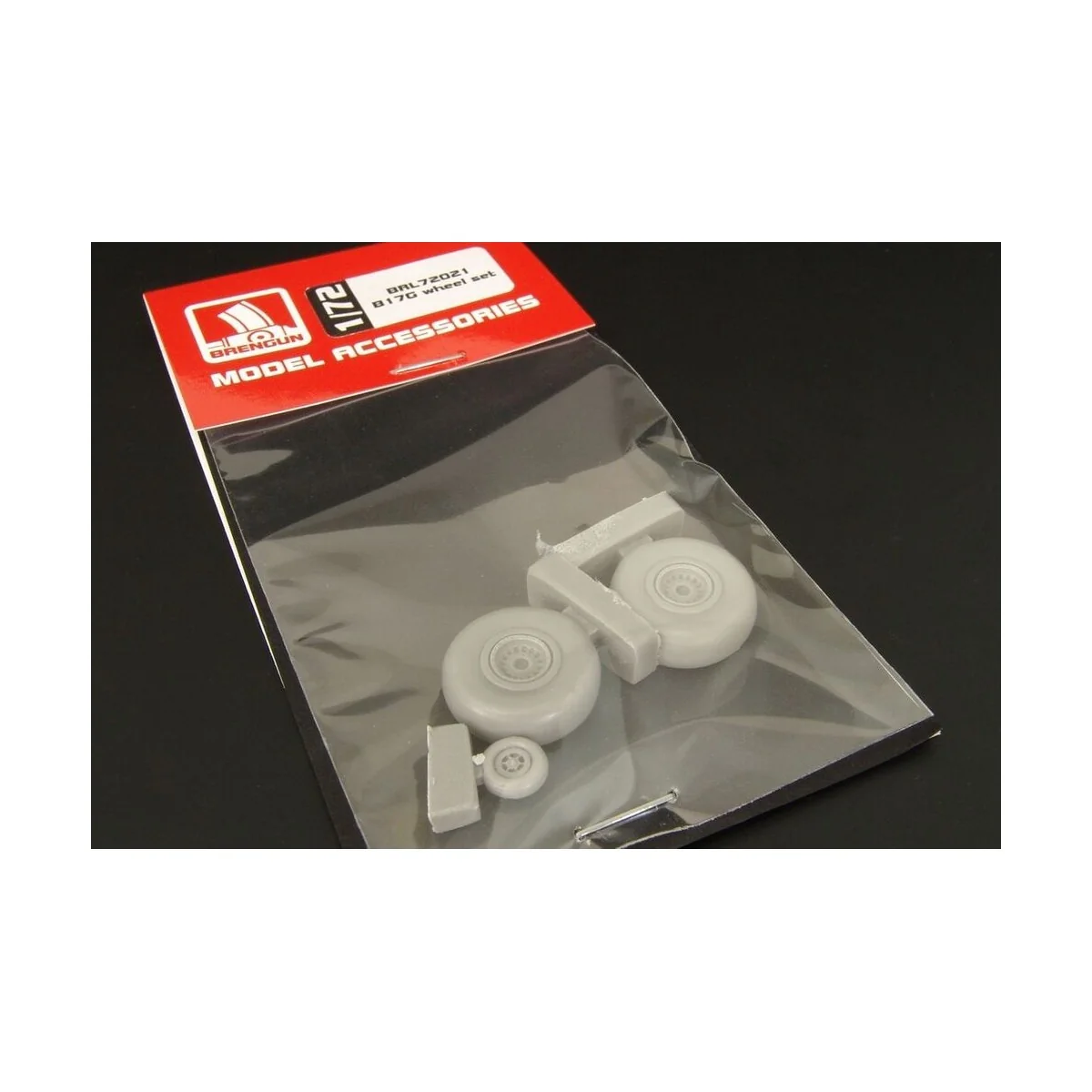 B17G wheel set, 1/72 - Brengun BRL72021