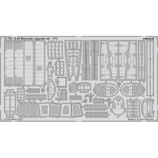 B-26 Marauder upgrade set for Eduard, 1/72 - Eduard Accessories 72703