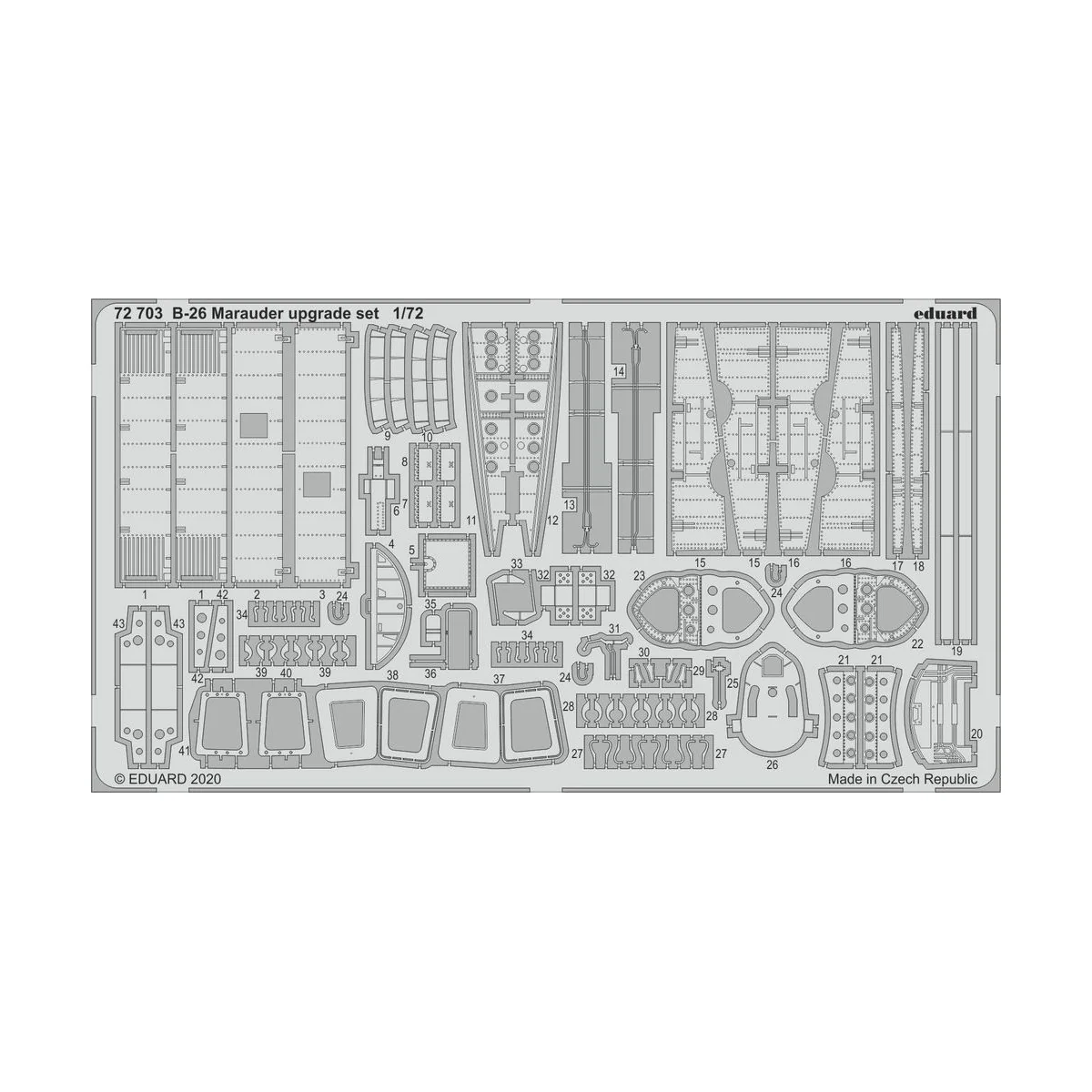 B-26 Marauder upgrade set for Eduard - Eduard Accessories 72703