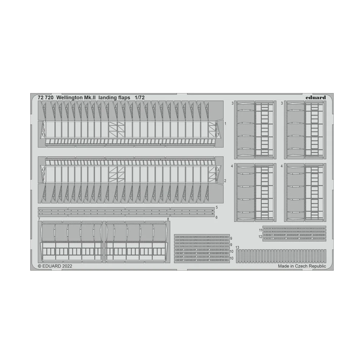 Wellington Mk.II landing flaps for AIRFIX - Eduard Accessories 72720