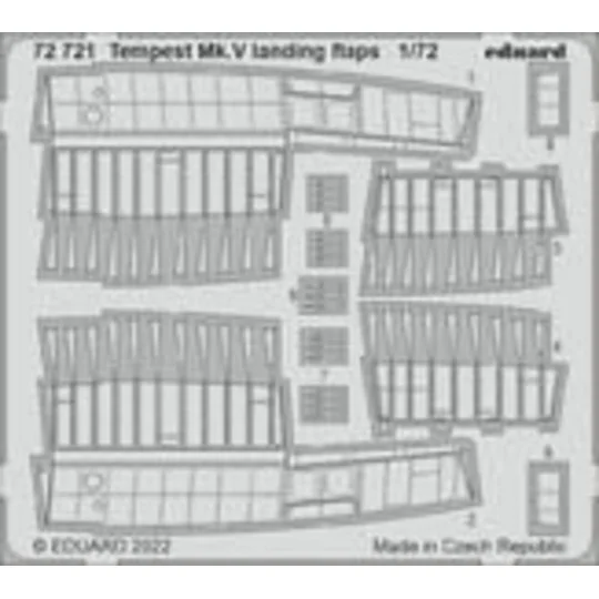 Tempest Mk.V landing flaps 1/72 - Eduard Accessories 72721