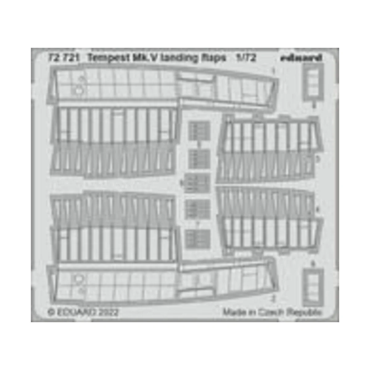 Tempest Mk.V landing flaps, 1/72 - Eduard Accessories 72721