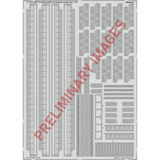Stirling Mk.III fuselage bomb bay - Eduard Accessories 72723