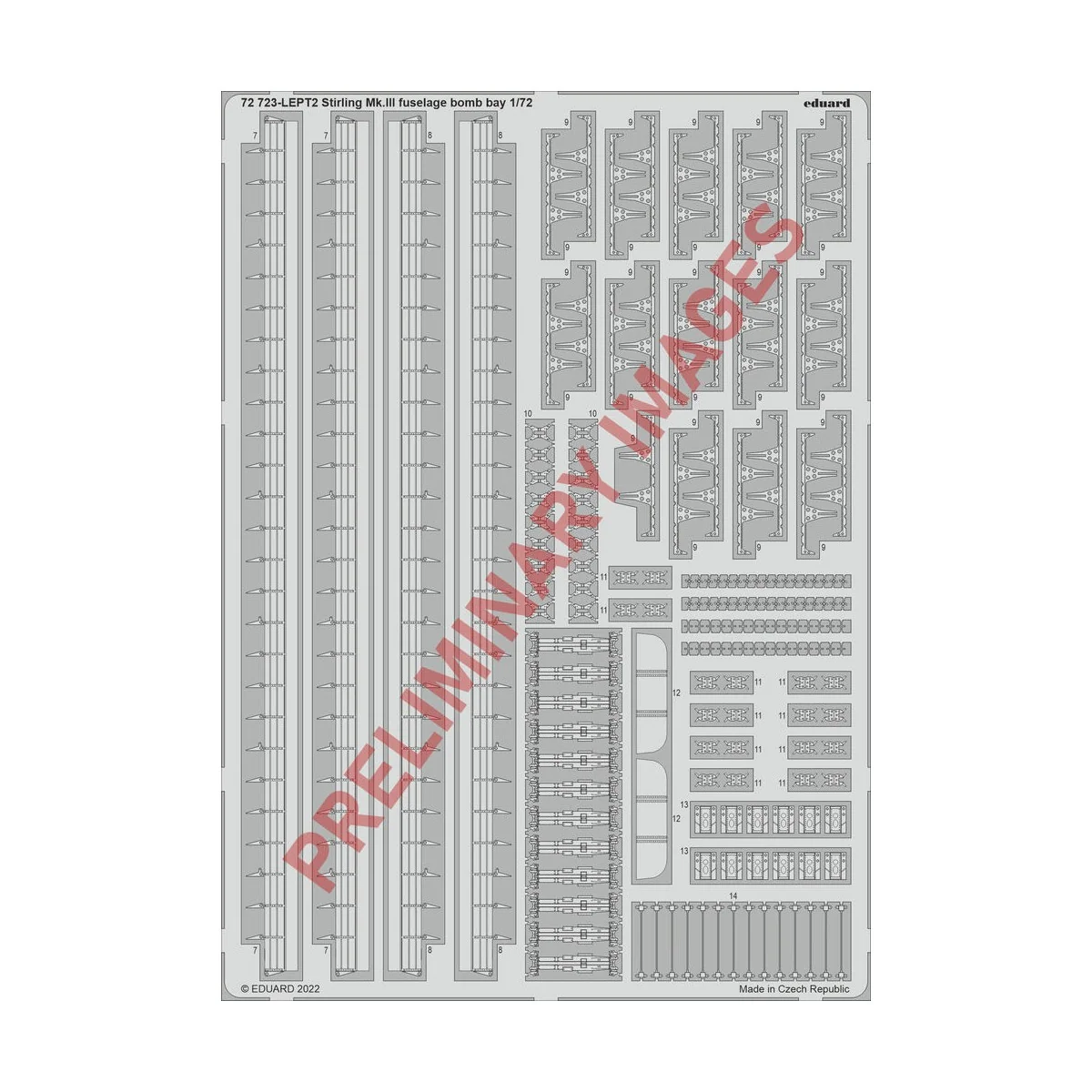 Stirling Mk.III fuselage bomb bay - Eduard Accessories 72723