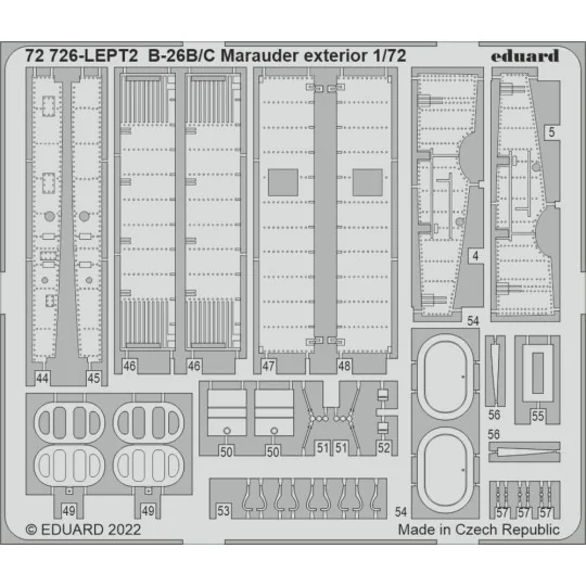 B-26B/C Marauder exterior for HASEGAWA / HOBBY 2000, 1/72 - Eduard ...