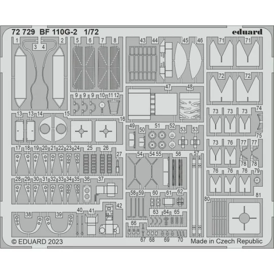Bf 110G-2 1/72 EDUARD - Eduard Accessories 72729