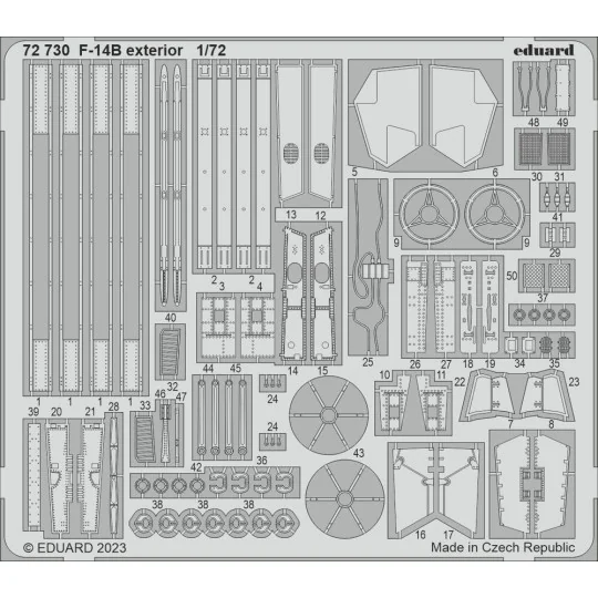 F-14B exterior 1/72 ACADEMY, 1/72 - Eduard Accessories 72730