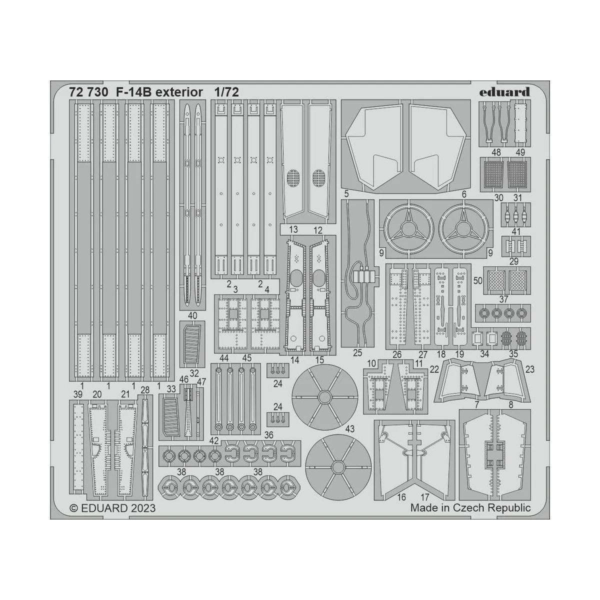F-14B exterior 1/72 ACADEMY, 1/72 - Eduard Accessories 72730