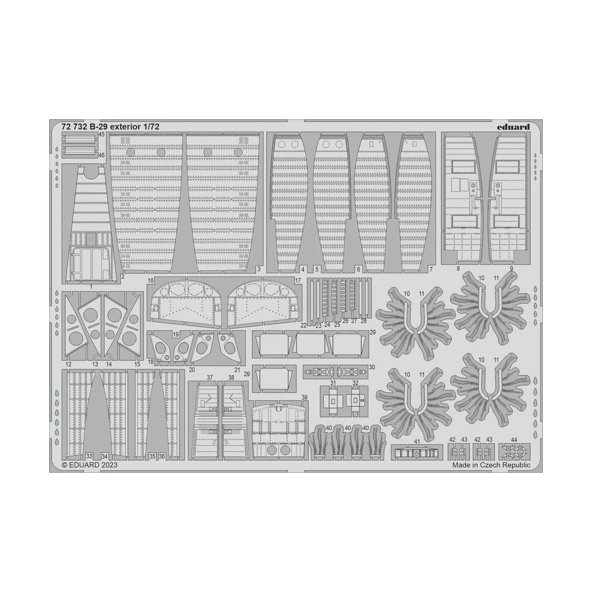 B-29 exterior 1/72 HOBBY 2000 / ACADEMY, 1/72 - Eduard Accessories ...