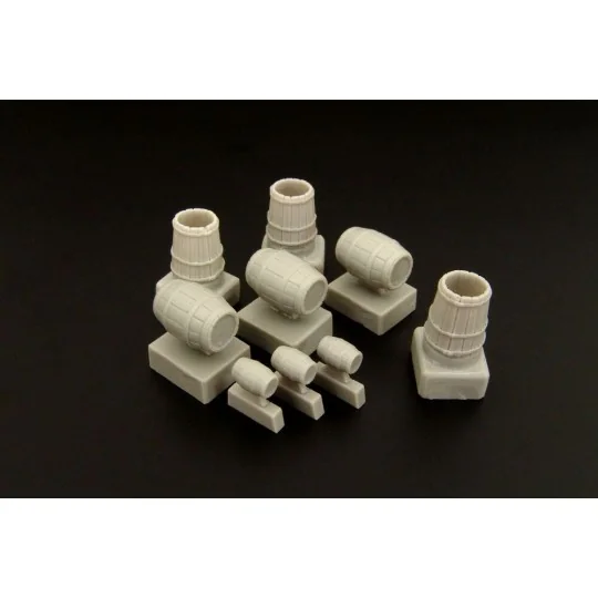 Wooden barrels and buckets, 1/72 - Brengun BRL72082