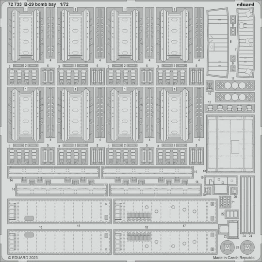 B-29 bomb bay 1/72 HOBBY 2000 / ACADEMY - Eduard Accessories 72733