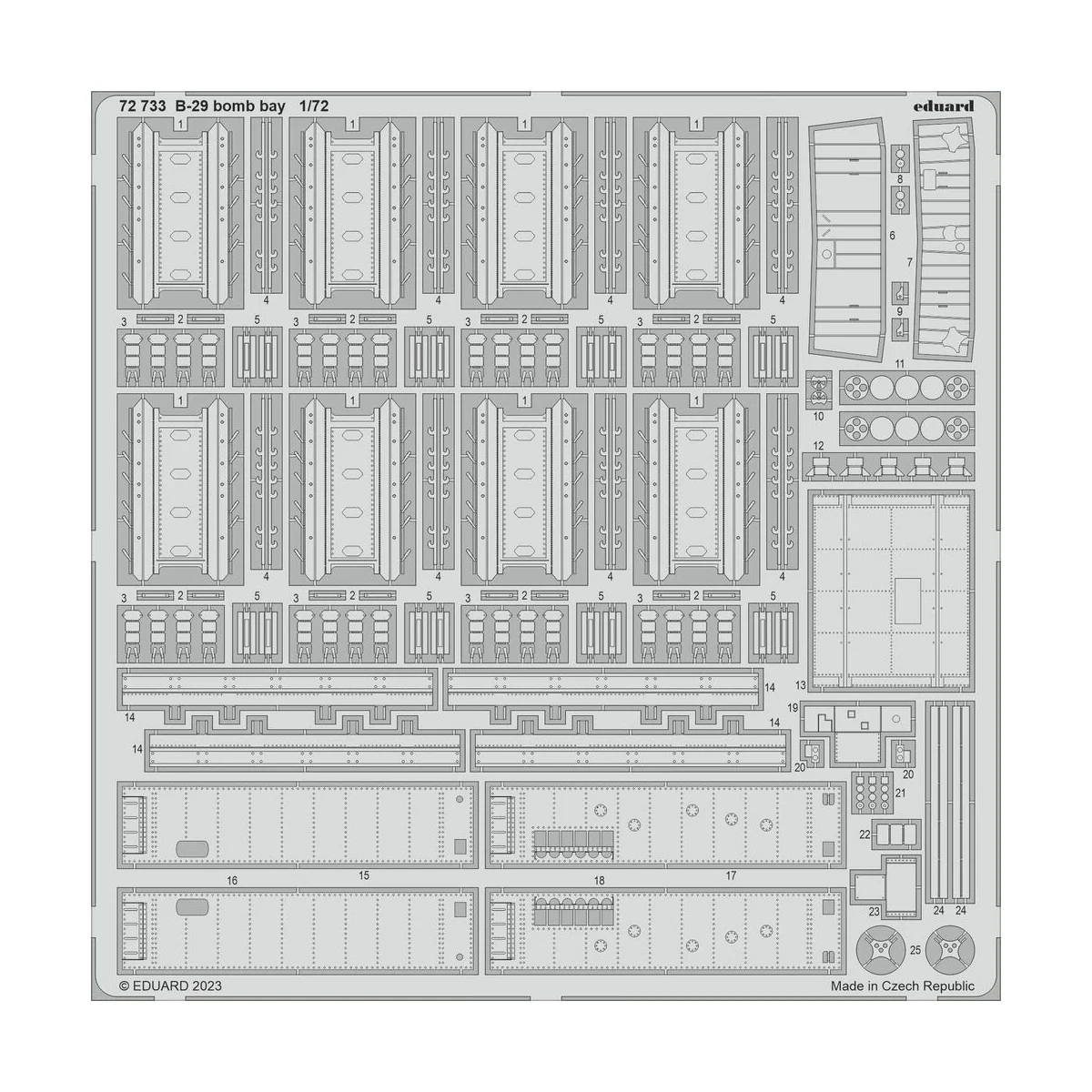 B-29 bomb bay 1/72 HOBBY 2000 / ACADEMY, 1/72 - Eduard Accessories ...