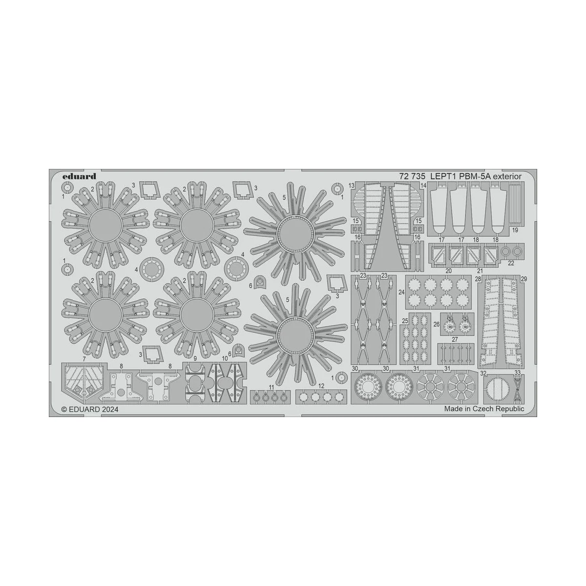 PBM-5A exterior 1/72 ACADEMY, 1/72 - Eduard Accessories 72735